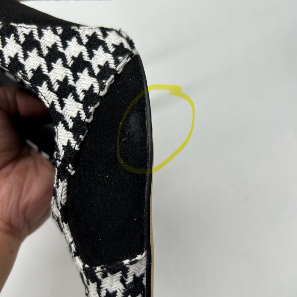 NEW YORK AND COMPANY Women's Madison houndstooth Mixed Media Pump Shoes size 8 - Picture 5 of 7